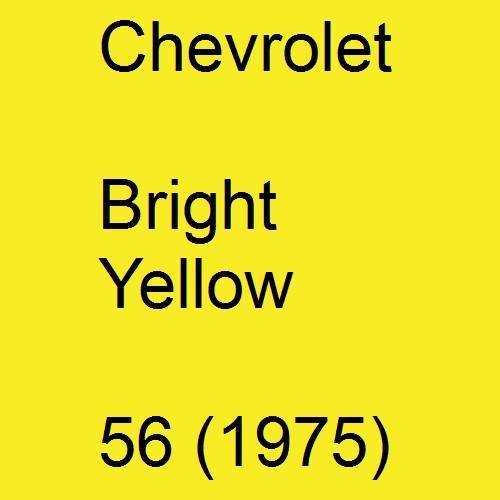 Chevrolet, Bright Yellow, 56 (1975).